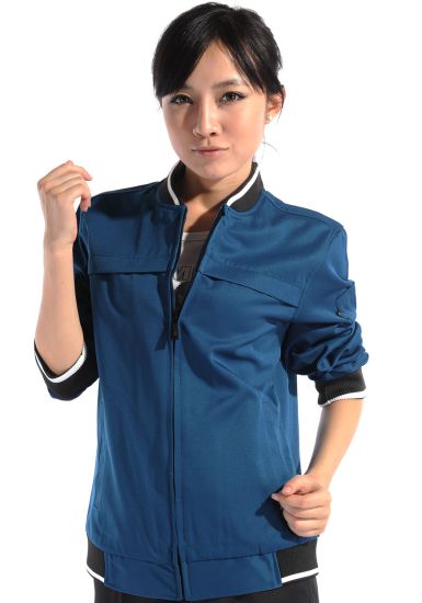 寶藍長袖防靜電工作服
